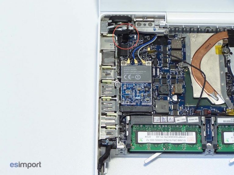 Changement carte mère macbook A1181