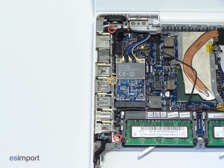 Changement carte mère macbook A1181