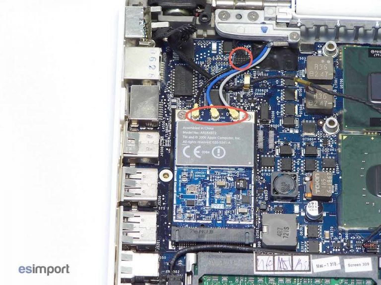 Changement carte mère macbook A1181