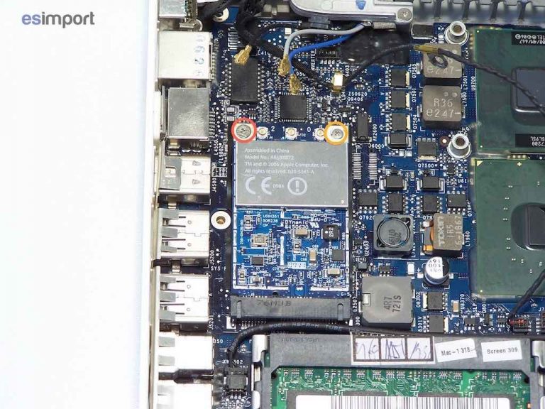 Changement carte mère macbook A1181