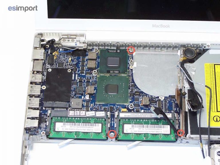 Changement carte mère macbook A1181