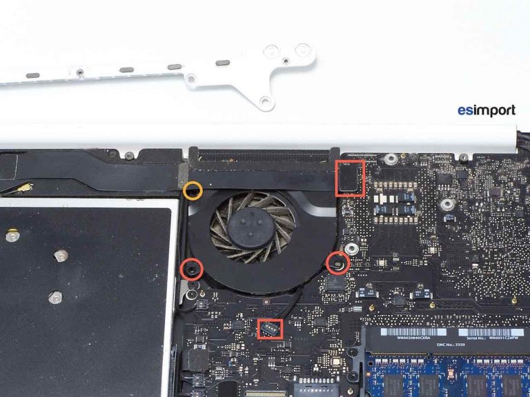 Changement carte mère macbook A1342