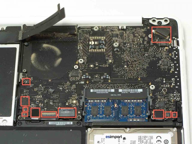 Changement carte mère macbook A1342