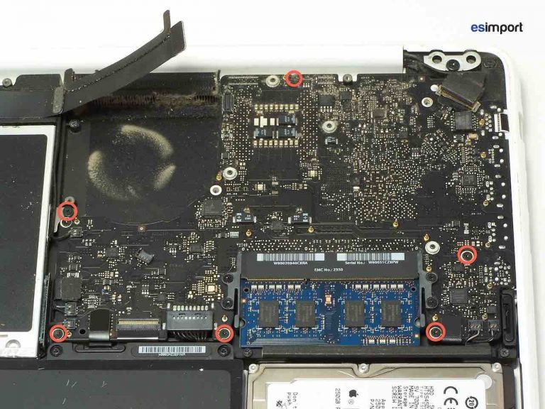 Changement carte mère macbook A1342