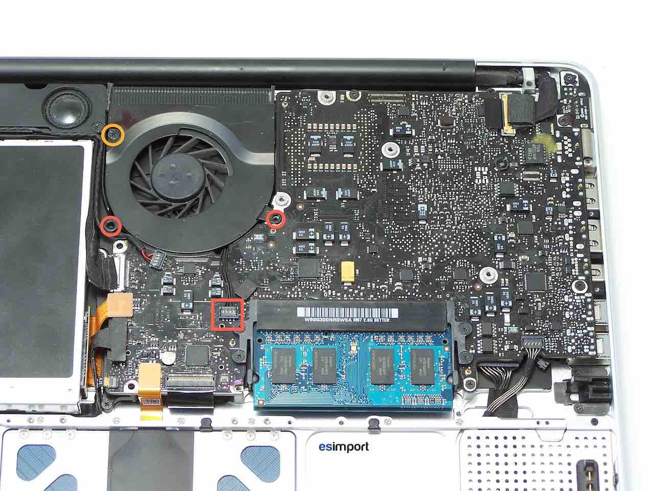 CHANGER CARTE MERE MACBOOK 13 POUCES