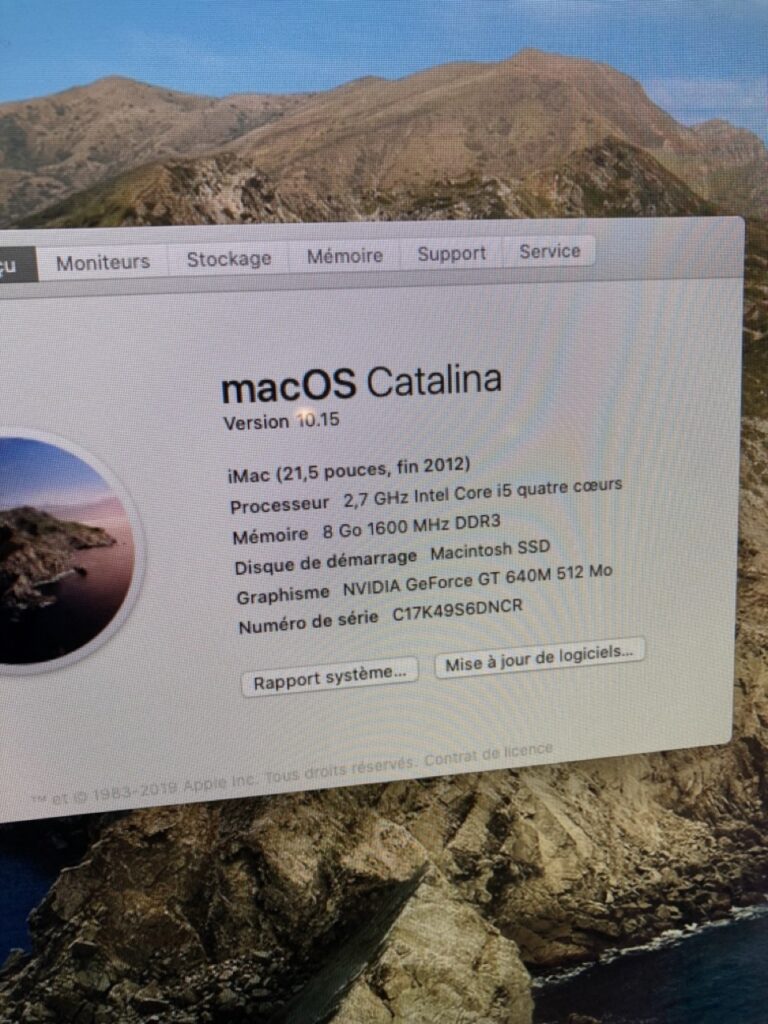 iMac 21 pouces 2012 Core i5 SSD occasion Strasbourg photo 3