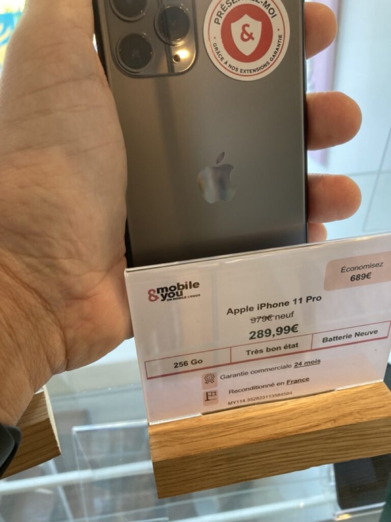 Apple iPhone 11 Pro 256 Go d’occasion à Strasbourg, dos