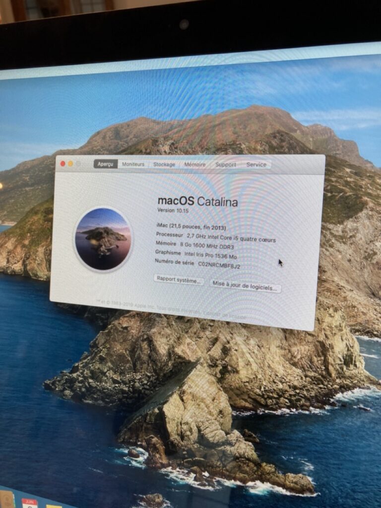 iMac 21 pouces fin 2013 SSD 500 Go occasion Strasbourg photo 1