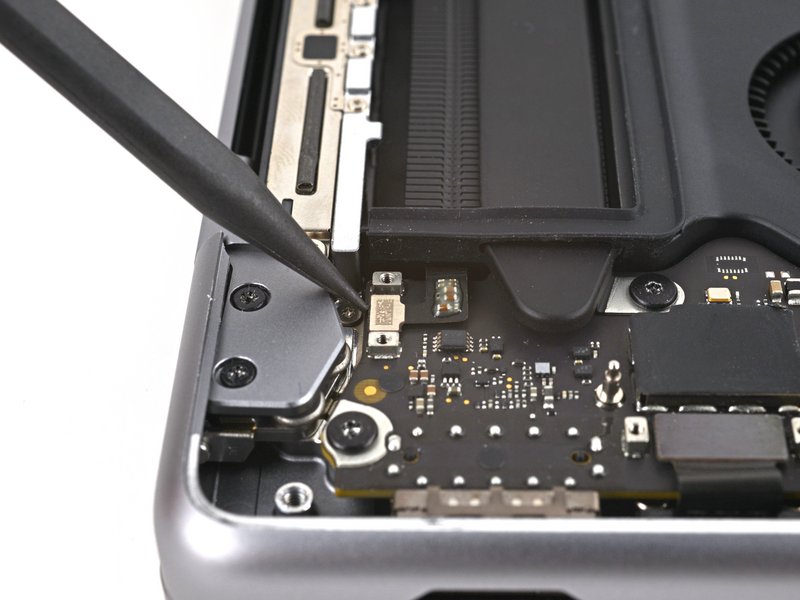 Déconnecter le capteur Touch ID MacBook Pro 14 pouces 2021 A2442 carte mère étape 45
